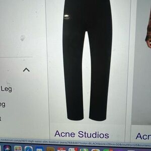 Acne studio, high waisted, straight leg jeans